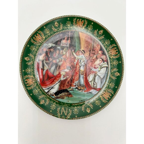 Vintage 80s Limoges France Porcelain Plate Set Boulme Josephine & Napoleon Seri - Picture 4 of 7